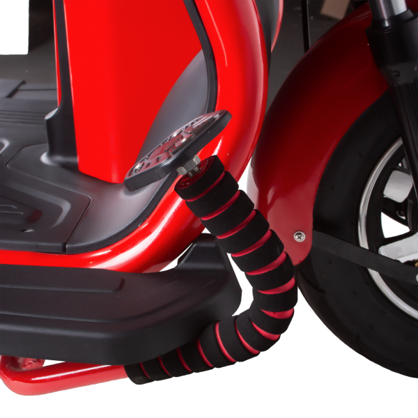 Мопед электрический AGAMI xk 650W/60V/20AH (DZM) (Красный) - Зображення 3