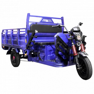 Грузовой электротрицикл TRIGO ZEUS 1000W/60V/50AH (DZM) (синий) - Зображення 8