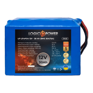 Универсальный литиевый аккумулятор LP LiFePO4 12V - 30 Ah