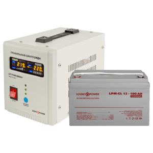 LogicPower ИБП 500VA + литиевая (Lifepo4) батарея 750W - комплект резервного питания для котла