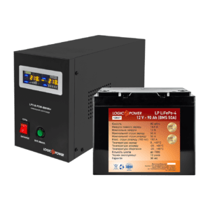 Комплект резервного питания LogicPower ИБП 800VA для котла + литиевая (LifePo4) батарея 1300