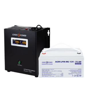 Комплект резервного питания для котла LogicPower ИБП W500VA + мультигелевая батарея 900W