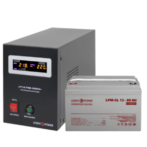 Комплект для резервного питания котла и теплого пола LogicPower ИБП B1000VA + гелевая батарея 960W