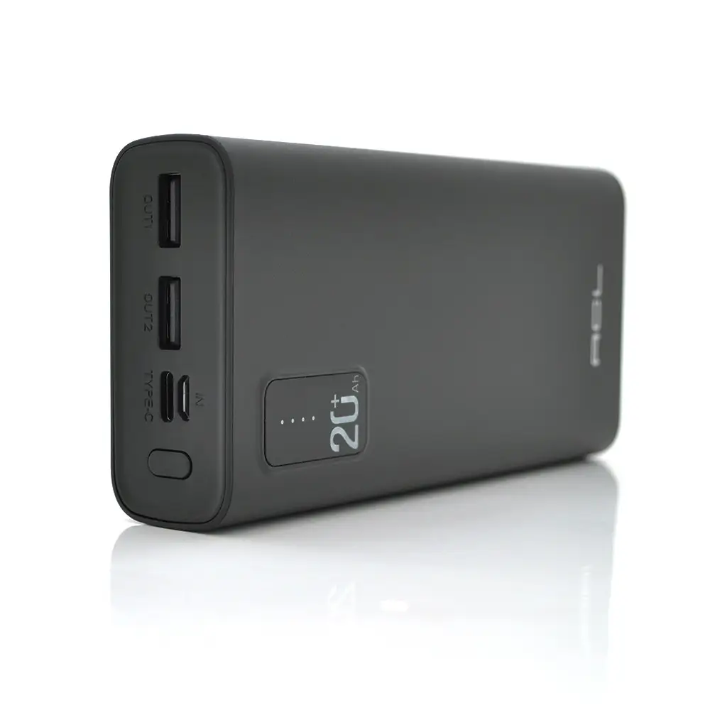 Павербанк PW-17 20000mAh, Black, Blister