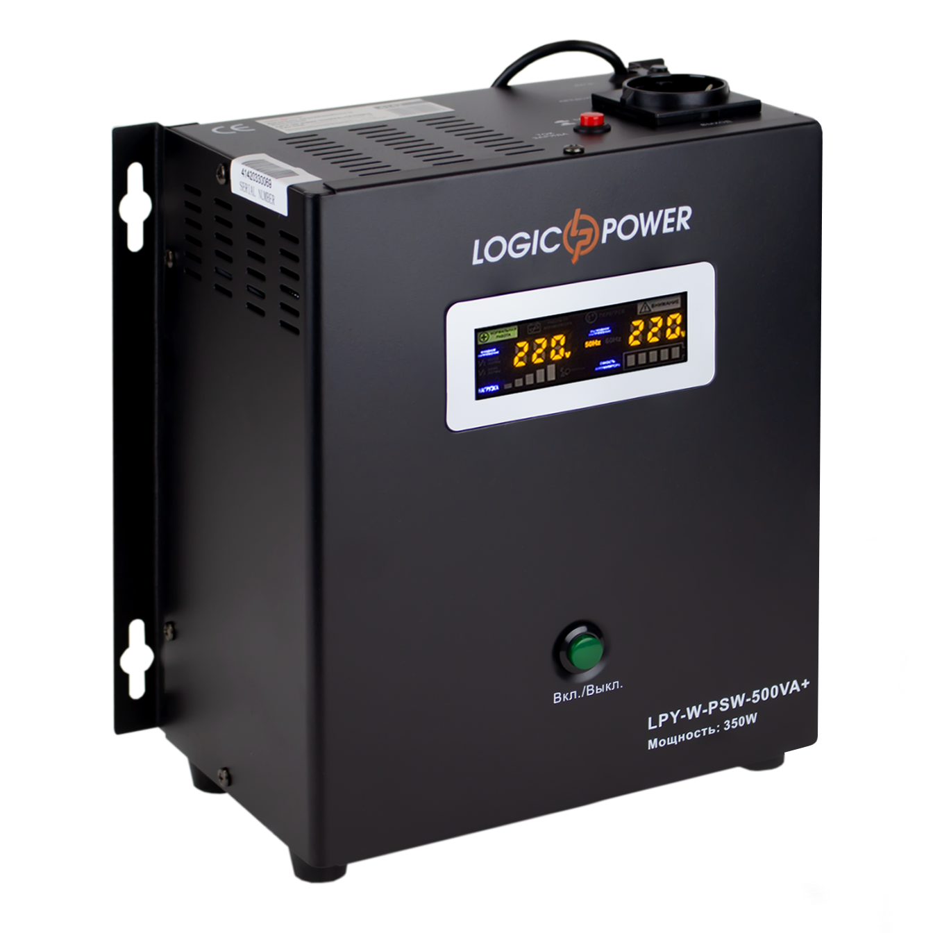Комплект резервного питания для котла LogicPower ИБП W500VA + мультигелевая батарея 900W - Зображення 4