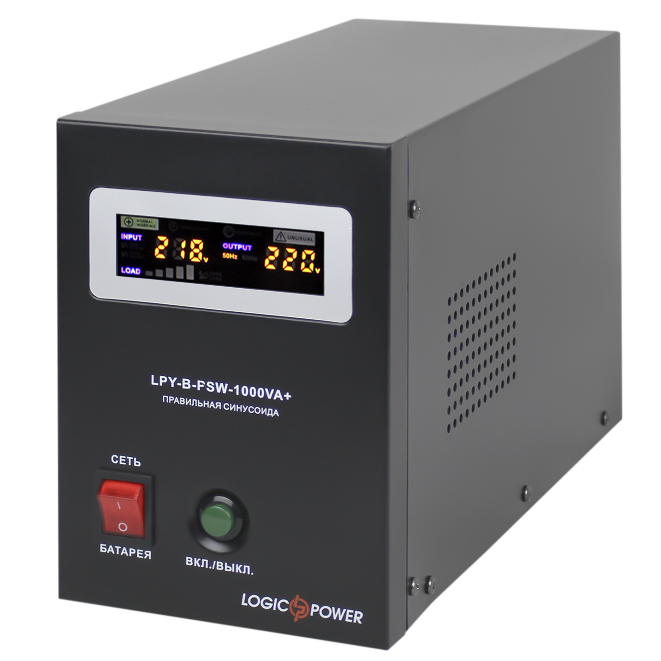 Набор резервного питания для теплого пола и котла LogicPower ИБП B1000VA + мультигелевая батарея 960W - Зображення 2