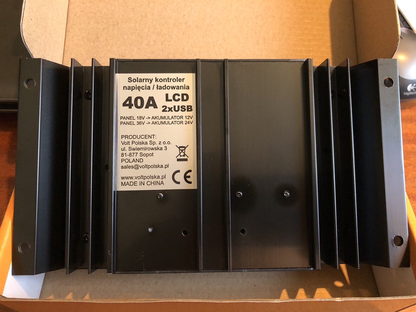Регулятор солнечной энергии SOL PWM 40A 2xUSB, Volt Polska - Зображення 2