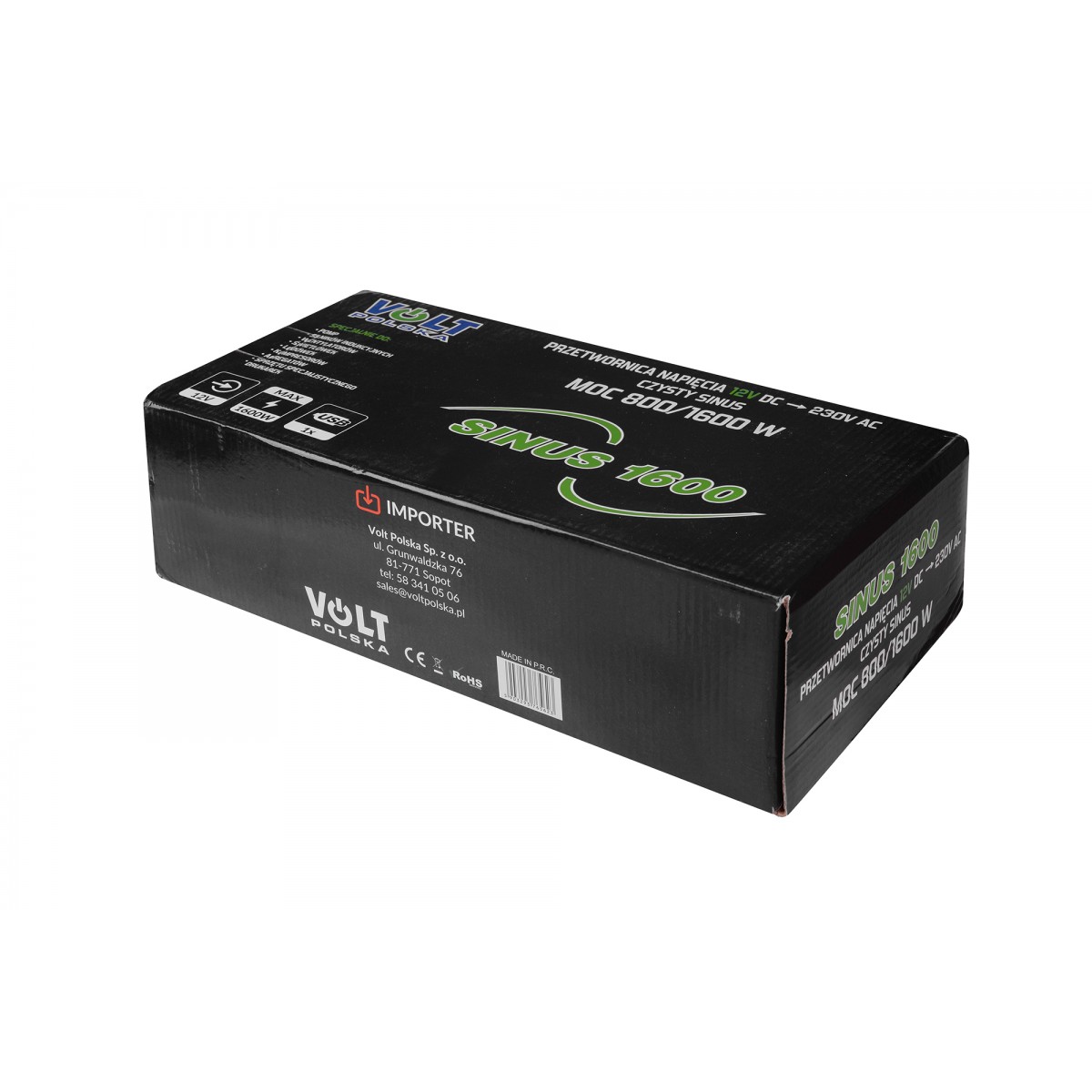 Инвертор SINUS 1600 12/230В (800/1600Вт), Volt Polska - Зображення 4