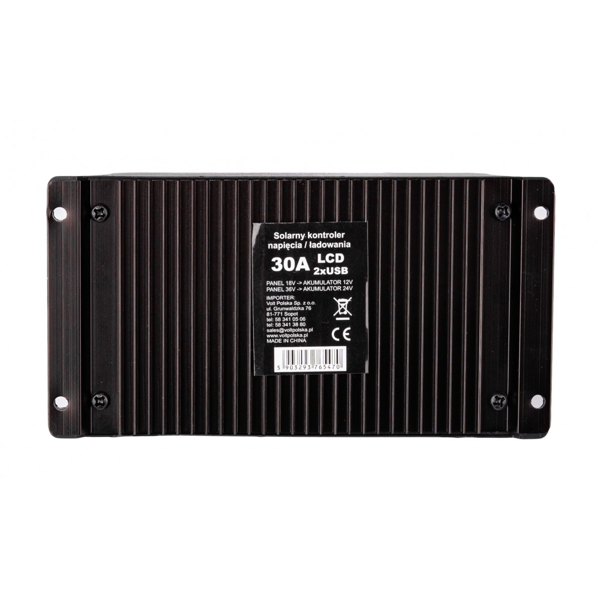 Контроллер для СЭС SOL PWM 30A 2xUSB, Volt Polska - Зображення 4