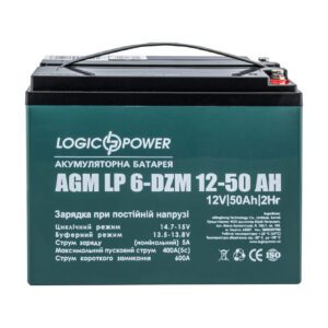 Тяговый свинцово-кислотный аккумулятор LP 6-DZM-50 Ah