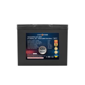 Аккумулятор для ИБП 12V - 100 Ah LP LiFePO4 (BMS 50A/25A) пластик