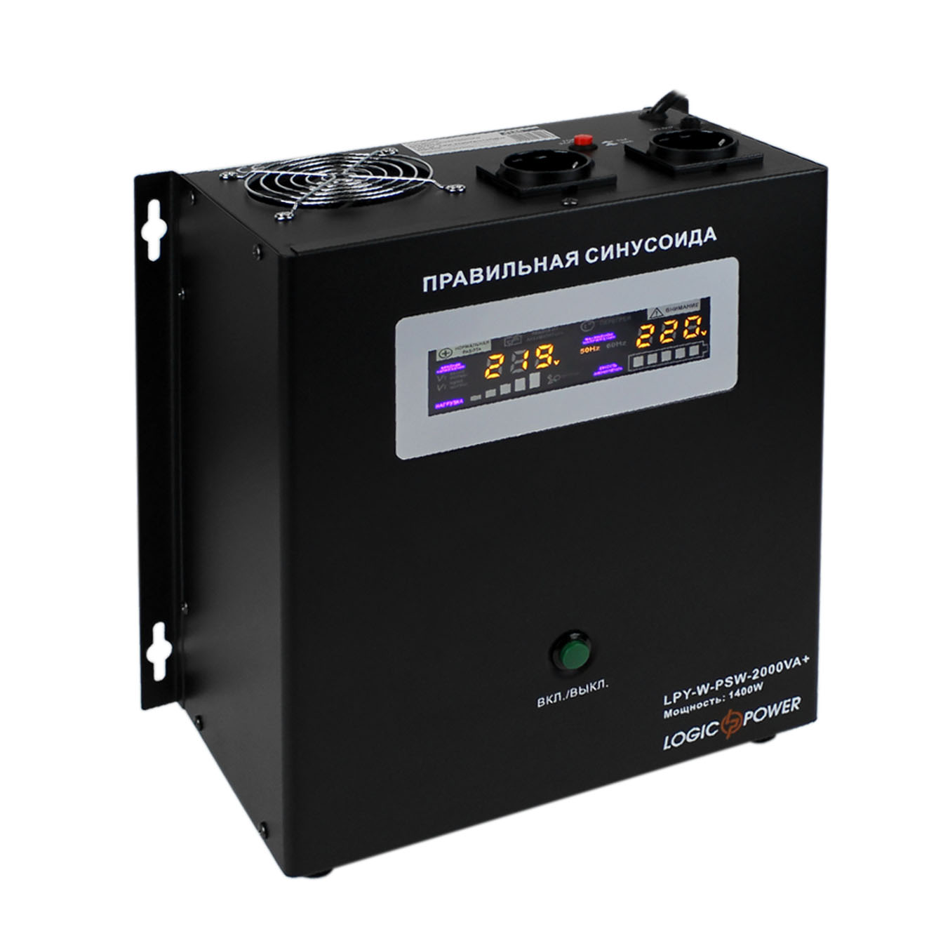 ИБП с правильной синусоидой 24V LPY- W - PSW-2000VA+ (1400Вт)10A/20A - Зображення 3