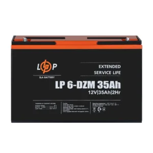 Тяговий свинцево-кислотний AGM акумулятор LP 6-DZM-35 Ah, LogicPower