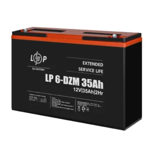 Тяговий свинцево-кислотний AGM акумулятор LP 6-DZM-35 Ah, LogicPower