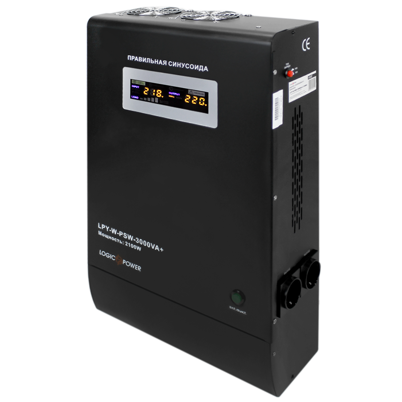 Комплект резервного питания ИБП + мультигелевая батарея UPS W3000 + АКБ MG 8280W - Зображення 2