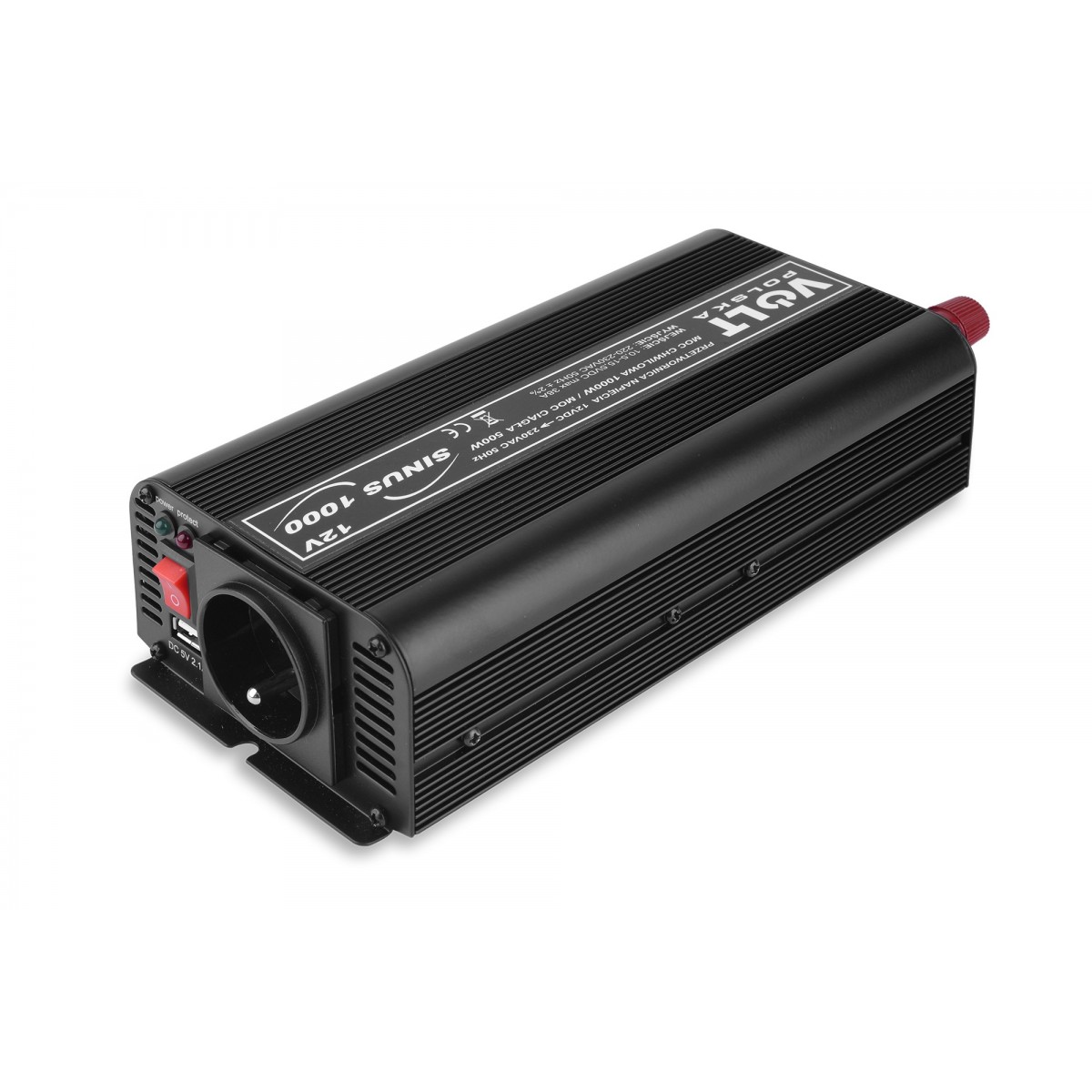 Преобразователь электронный (чистый синус) SINUS 500/1000 12/230 В, Volt Polska