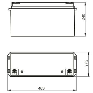 Аккумулятор литиевый 200 A LiFePo4 12.8 В, AX-LFP-200/12.8
