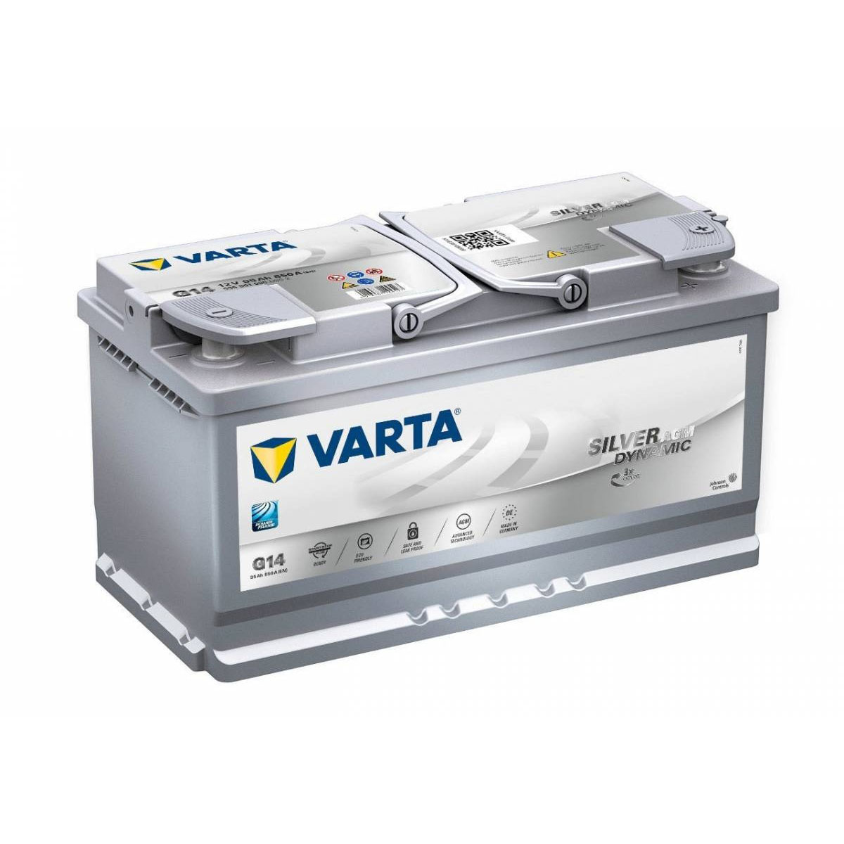 Аккумулятор 95 Ah-12v VARTA Silver Dynamic AGM (G14)