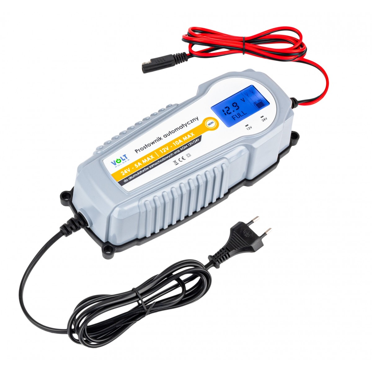 Зарядное для аккумуляторов 12/24 В 10 А LCD (автоматическое)