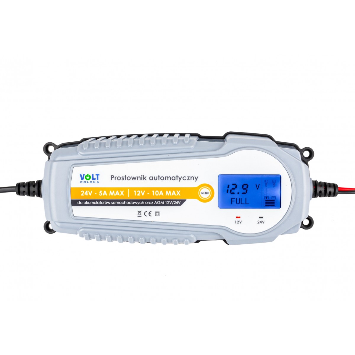 Зарядное для аккумуляторов 12/24 В 10 А LCD (автоматическое) - Зображення 3