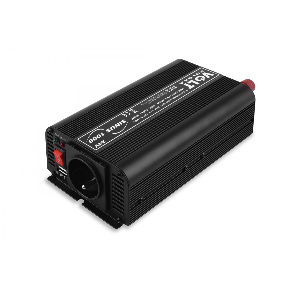 Преобразователь напряжения 24 на 230 В SINUS 500/1000, Volt Polska