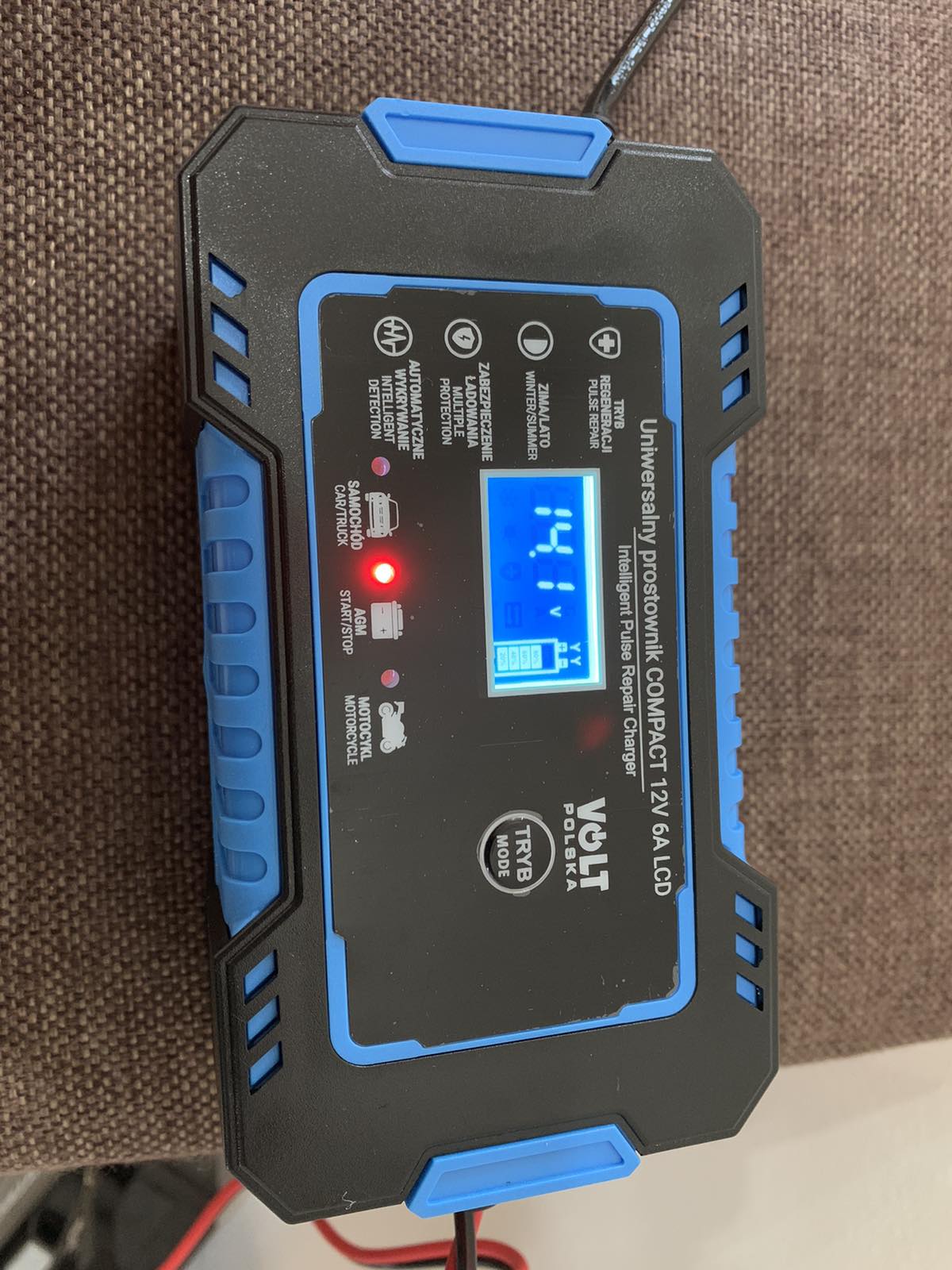 Автоматическое зарядное устройство COMPACT 12V 6A LCD, Volt Polska - Зображення 5