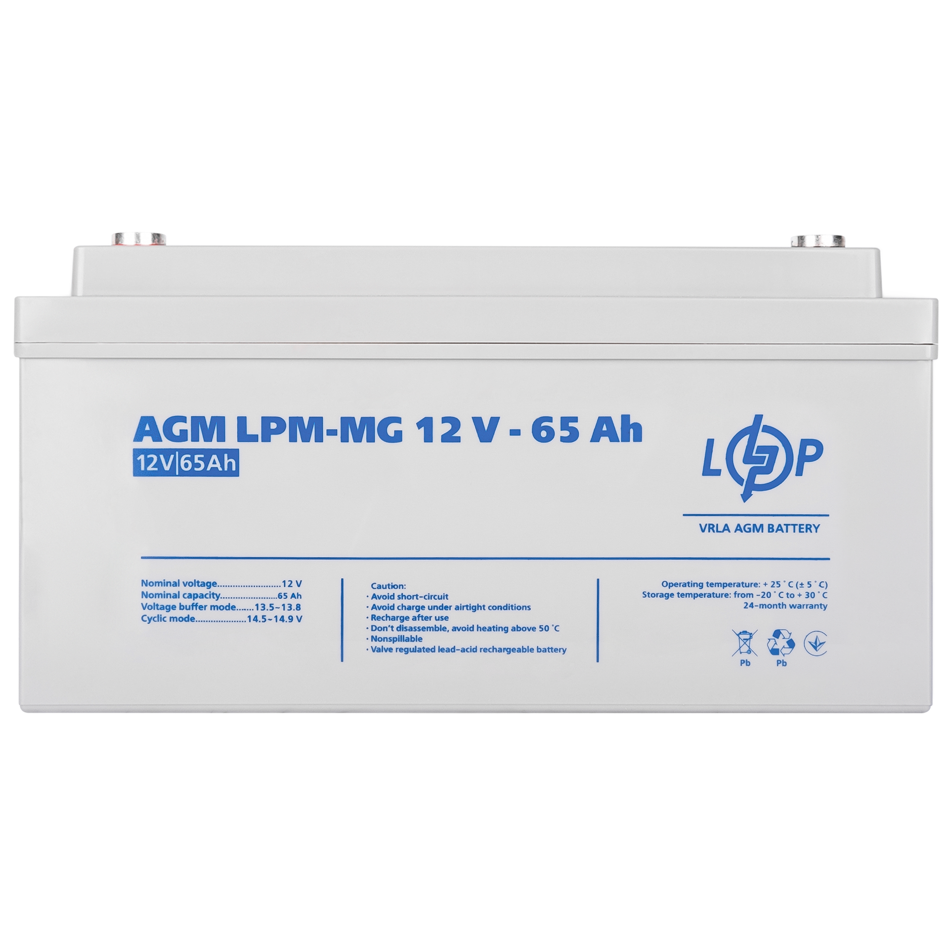 Мультигелевый аккумулятор LPM-MG 12V - 65 Ah - Зображення 3