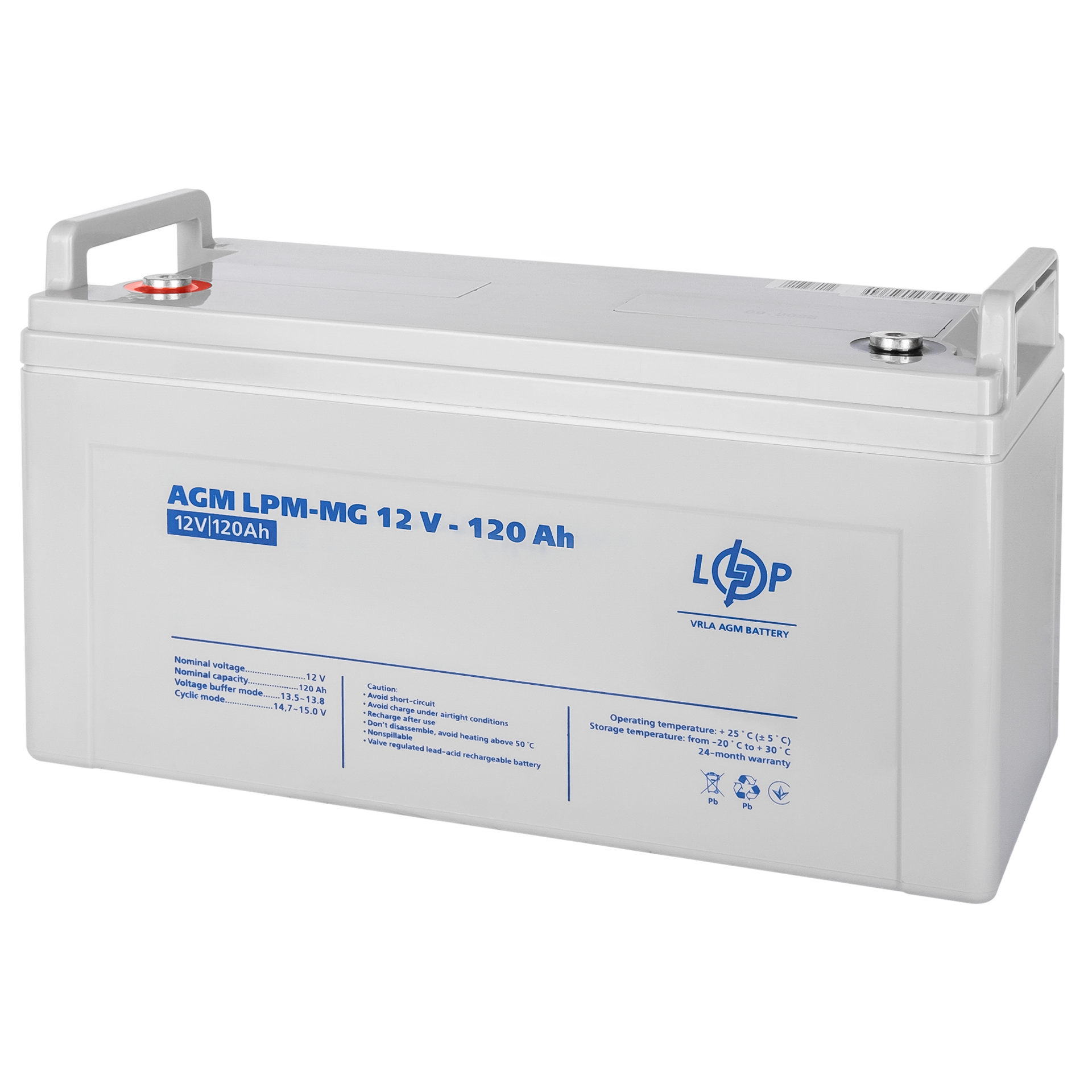 Мультигелевый аккумулятор 120 Ah LPM-MG 12V