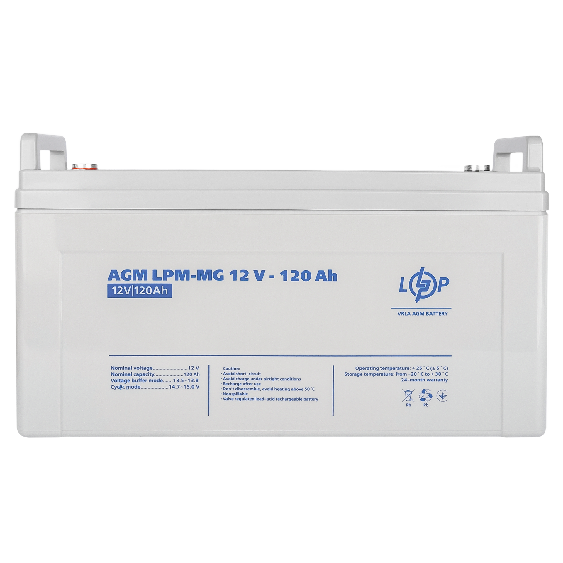 Мультигелевый аккумулятор 120 Ah LPM-MG 12V - Зображення 4