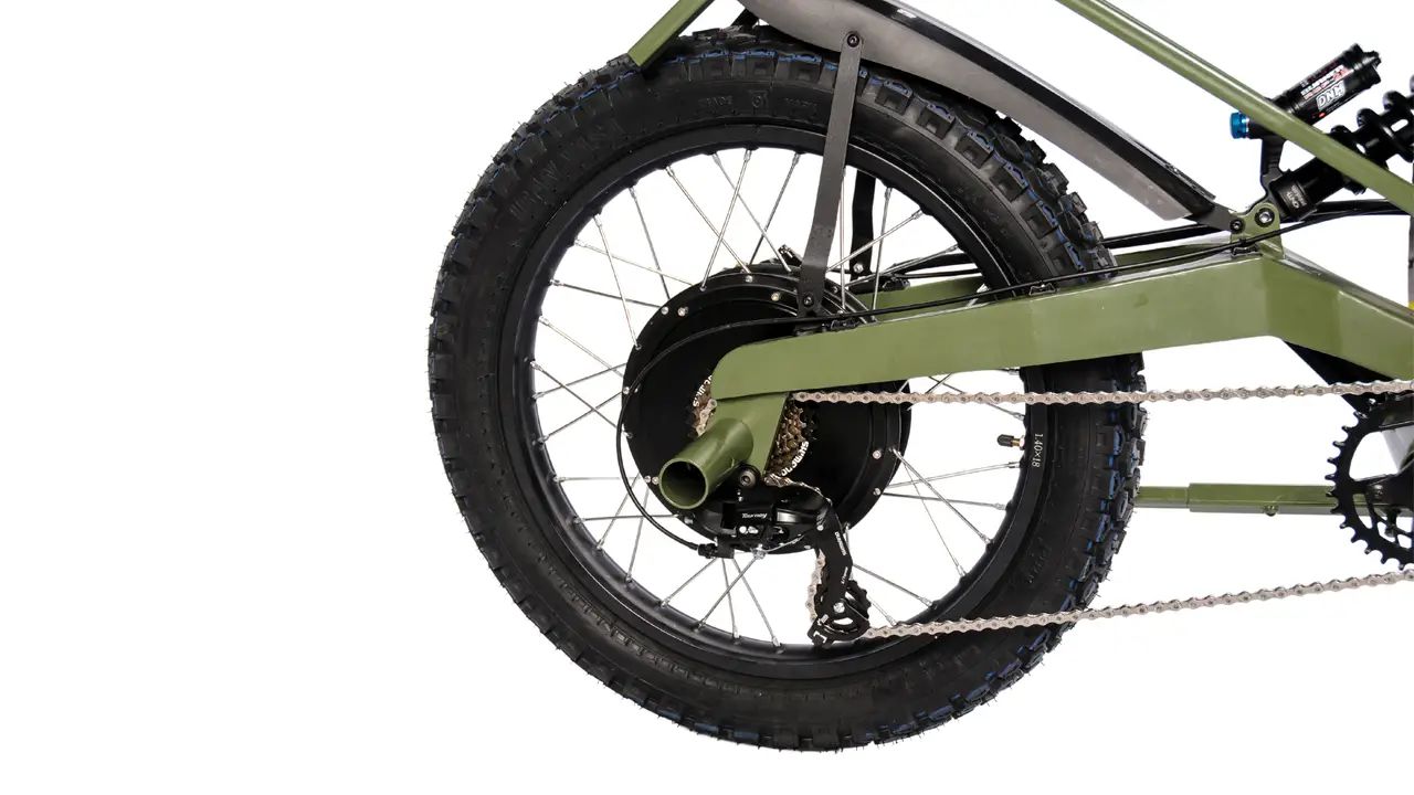Електровелосипед E-Motion Big Military 18" MOTO motor wheel 3000 W 45 Ah, Bayka - Зображення 5