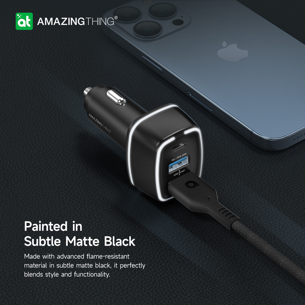 Автомобильное зарядное устройство AmazingThing Speed Pro PD 45 Вт/PPS 33 Вт с 3 портами - Зображення 3