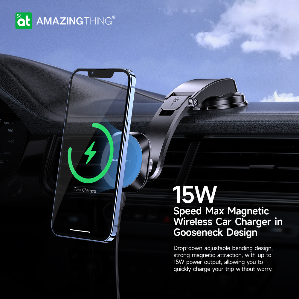 Автомобильное зарядное устройство для приборной панели AmazingThing Speed Max 15 Вт - Зображення 5