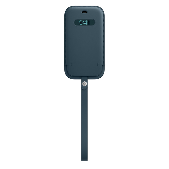 Кожаный чехол Apple MagSafe для iPhone 12 Pro Max, Синий