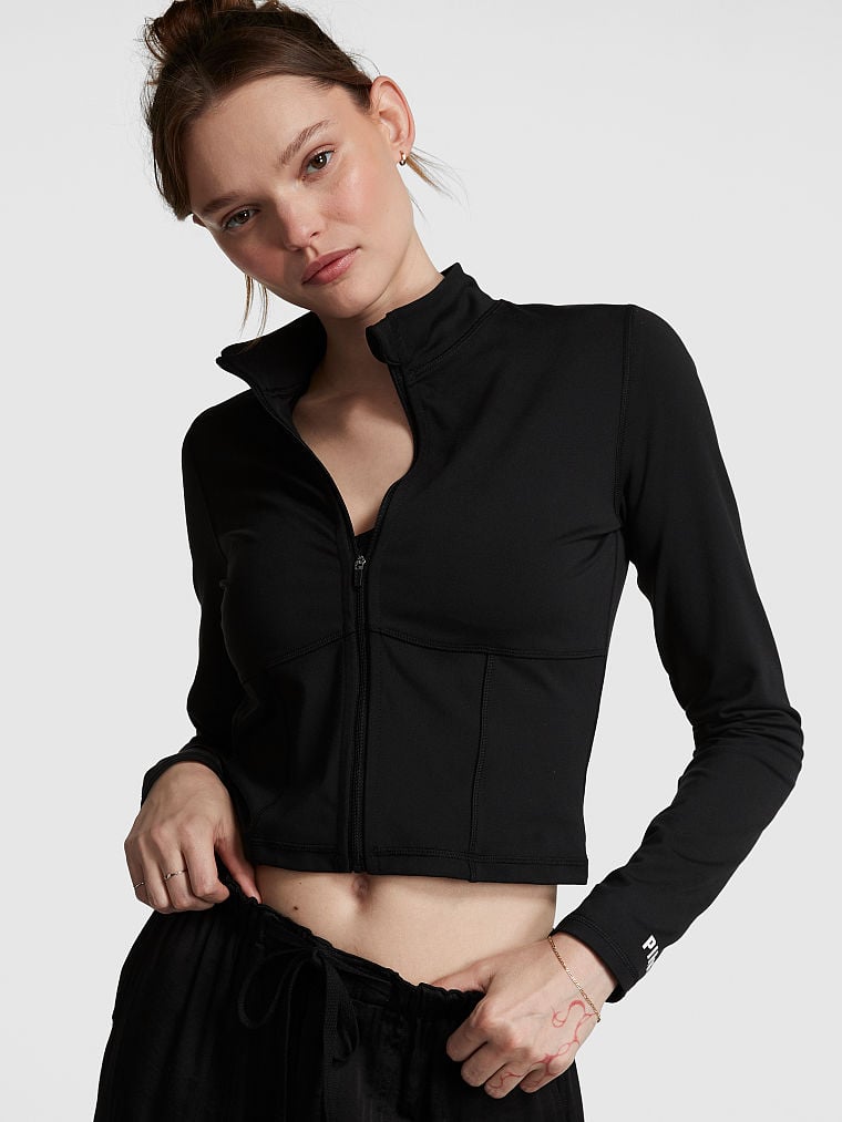 Спортивна кофта SOFT ULTIMATE ZIP-UP JACKET, чорна - Зображення 3