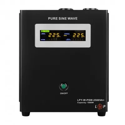 ДБЖ з правильною синусоїдою 24V LPY-W-PSW-1500VA+(1050Вт)10A/15A - Зображення 3