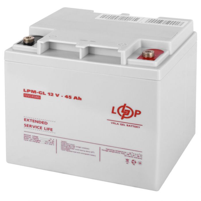 Акумулятор гелевый LPM-GL 12V - 45 Ah