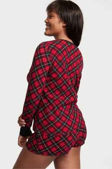 Термо піжама з шортами в червону клітинку Thermal Short PJ Set, Victoria's Secret - Зображення 3