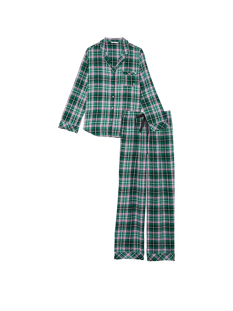 Піжама зі штанами в клітинку Flannel Long PJ Set, Victoria's Secret - Зображення 2