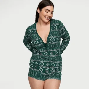 Термо піжама з шортами зелена Thermal Short PJ Set, Victoria's Secret