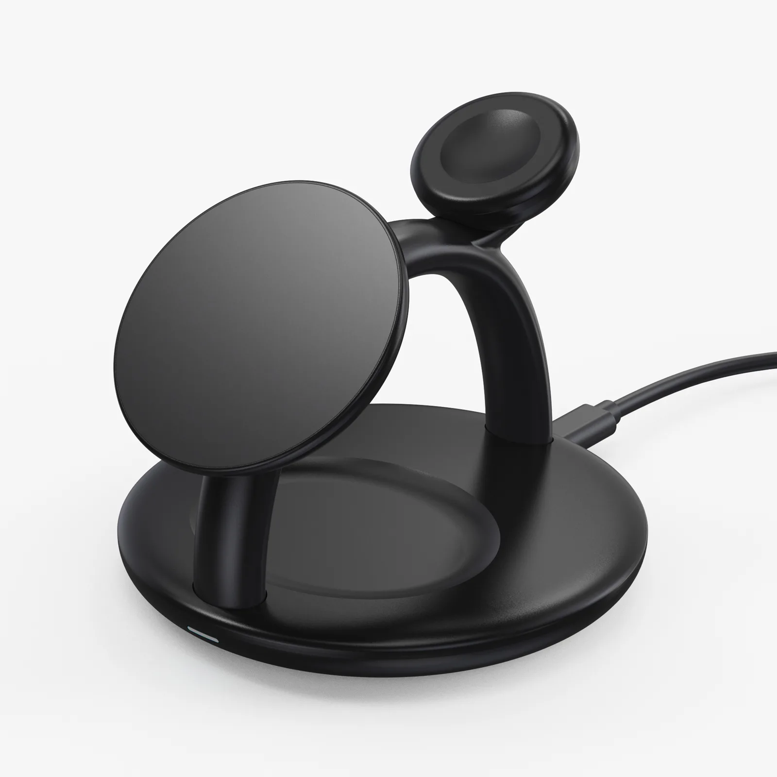 Бездротовий зарядний пристрій Choetech Magnetic 3 in 1 magnetic Wireless Charging Stand Black