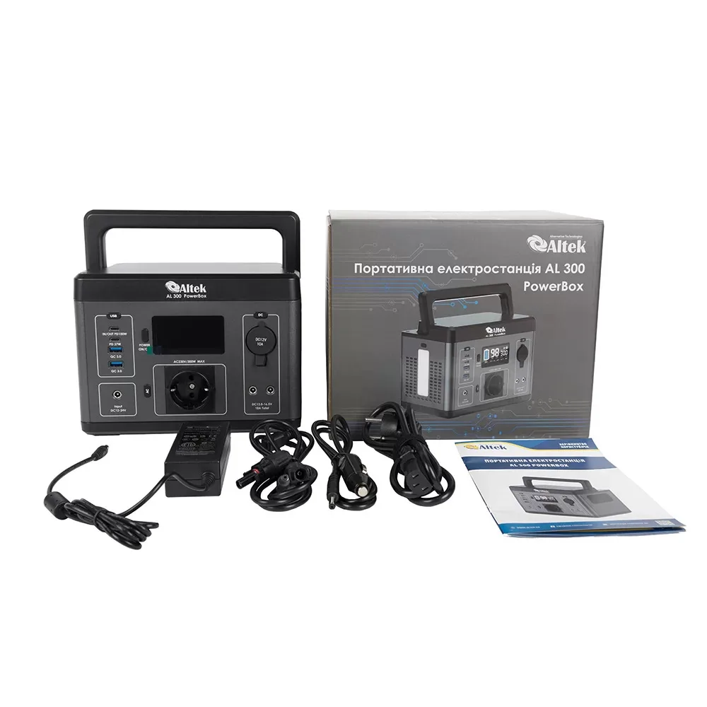 Портативна зарядна станція ALTEK PowerBox AL 300 (296 Вт/г) - Зображення 3
