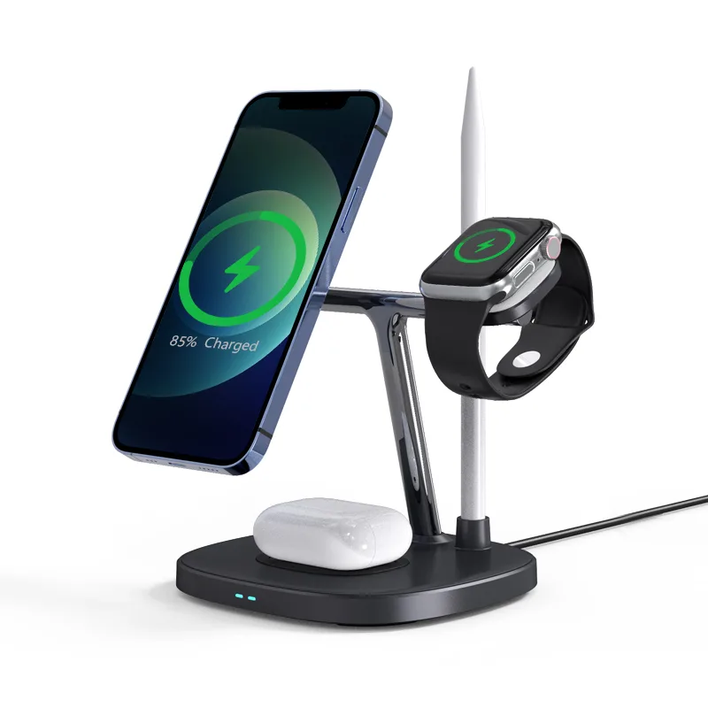 Бездротовий зарядний пристрій Choetech 4-in-1 Magnetic Wireless Charger - Зображення 2
