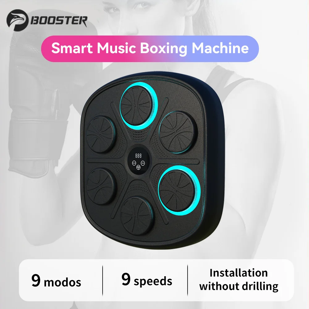 Боксерський тренажер музичний інтелектуальний Smart Music Boxing Trainer, Booster boluojun (з боксерськими рукавичками) - Зображення 12