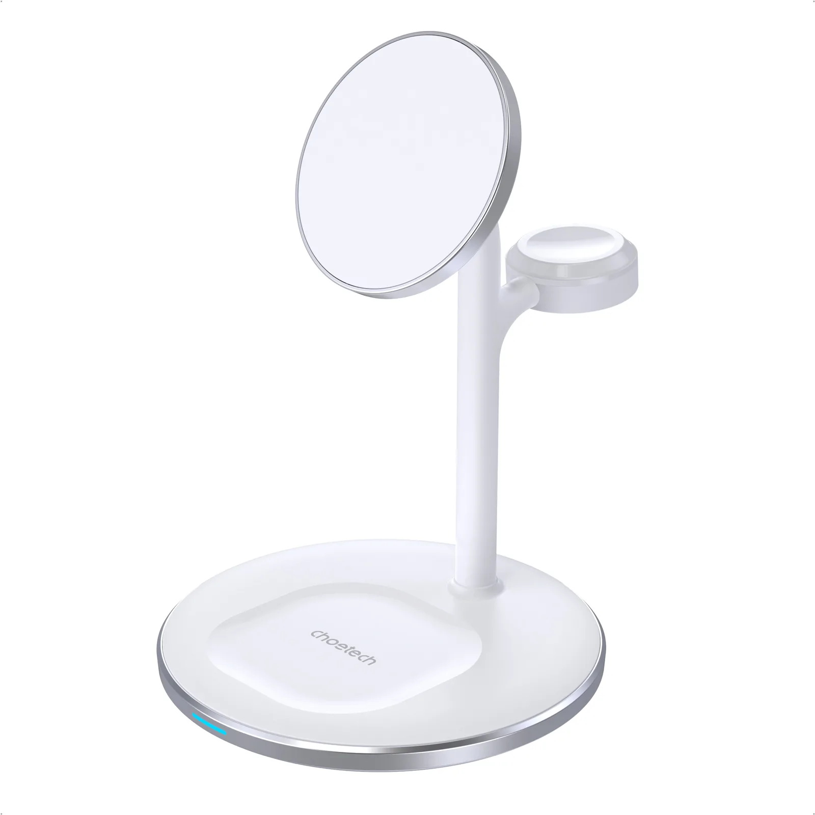 Зарядний бездротовий пристрій Choetech Magnetic 3 in 1 magnetic Wireless Charging Stand White