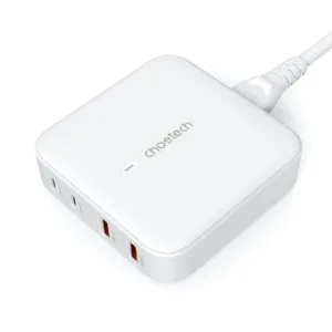 Зарядний пристрій Choetech PD 100W GaN desktop 2C+2A Charger White