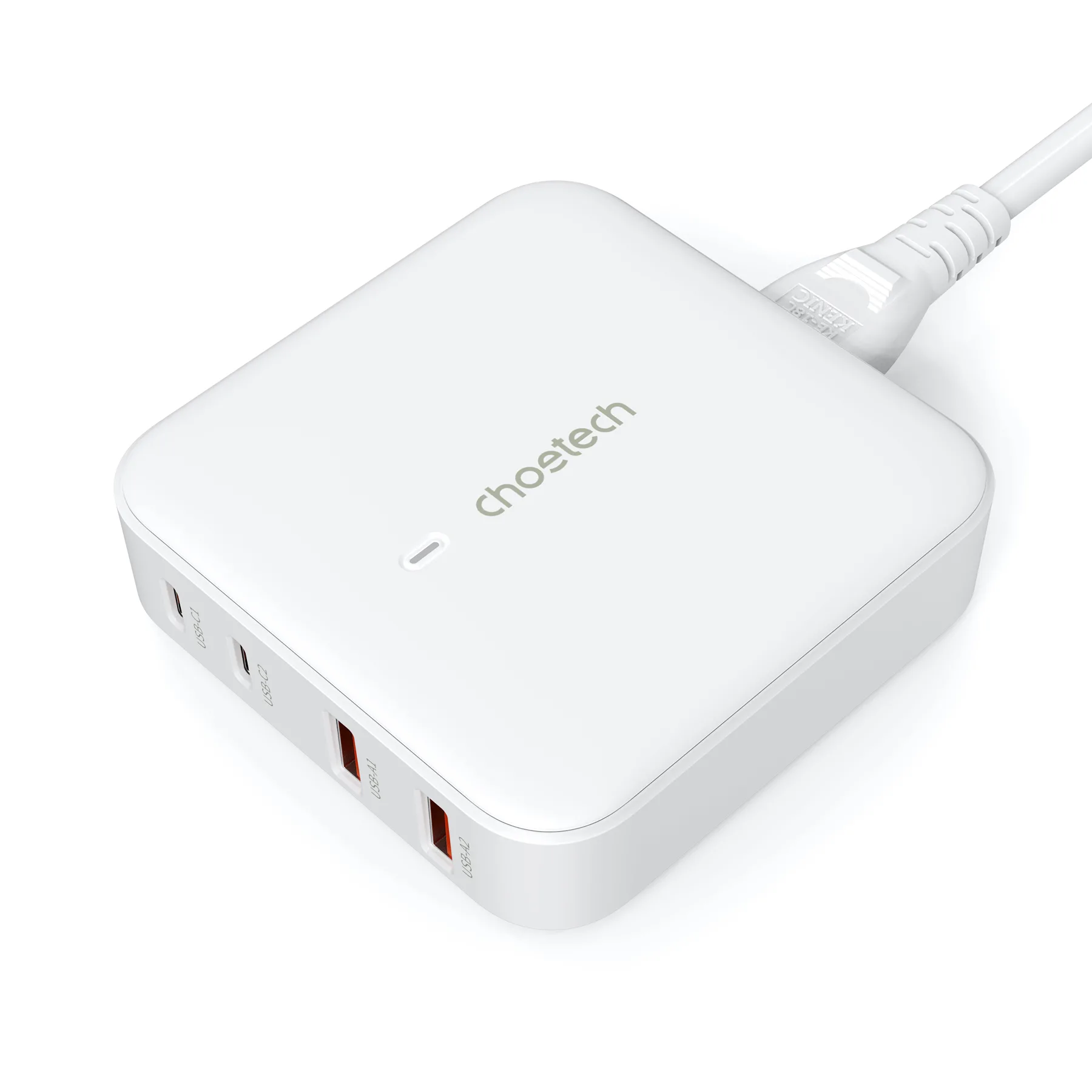 Зарядний пристрій Choetech PD 100W GaN desktop 2C+2A Charger White
