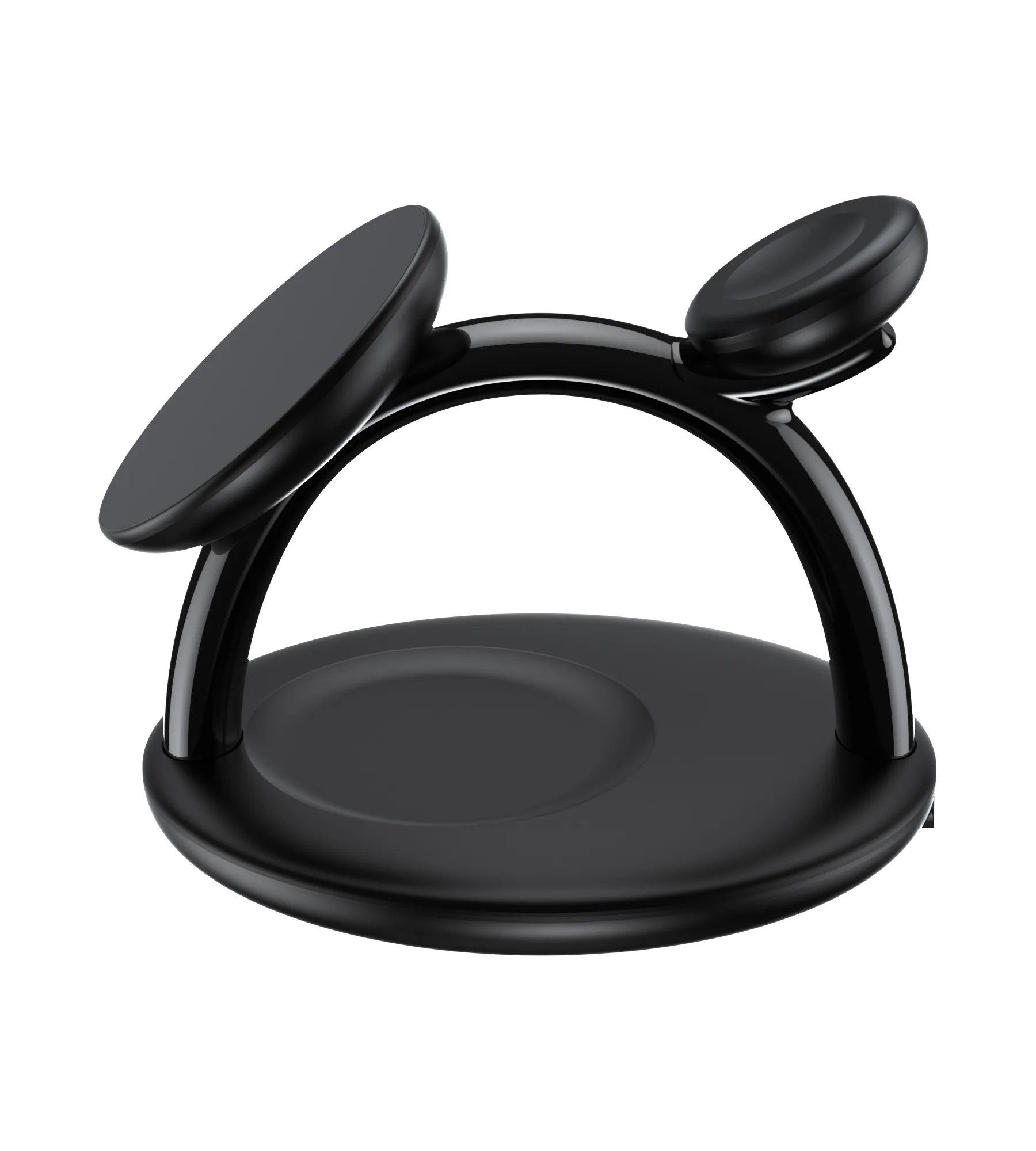 Бездротовий зарядний пристрій Choetech Magnetic 3 in 1 magnetic Wireless Charging Stand Black - Зображення 6