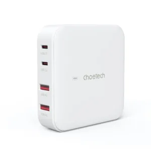 Зарядний пристрій Choetech PD 100W GaN desktop 2C+2A Charger White