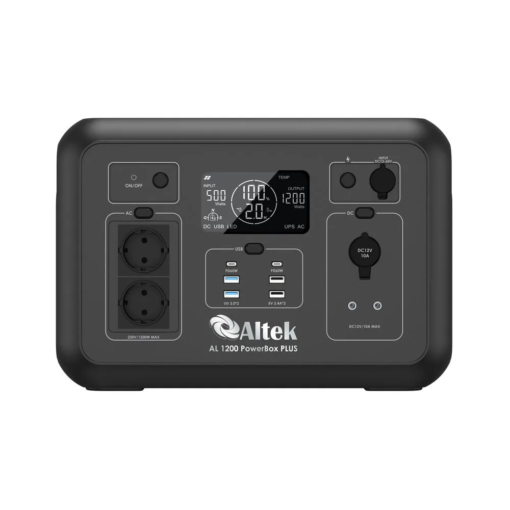 Портативна зарядна станція ALTEK AL 1200 PowerBox PLUS (1008 Вт·г) - Зображення 2