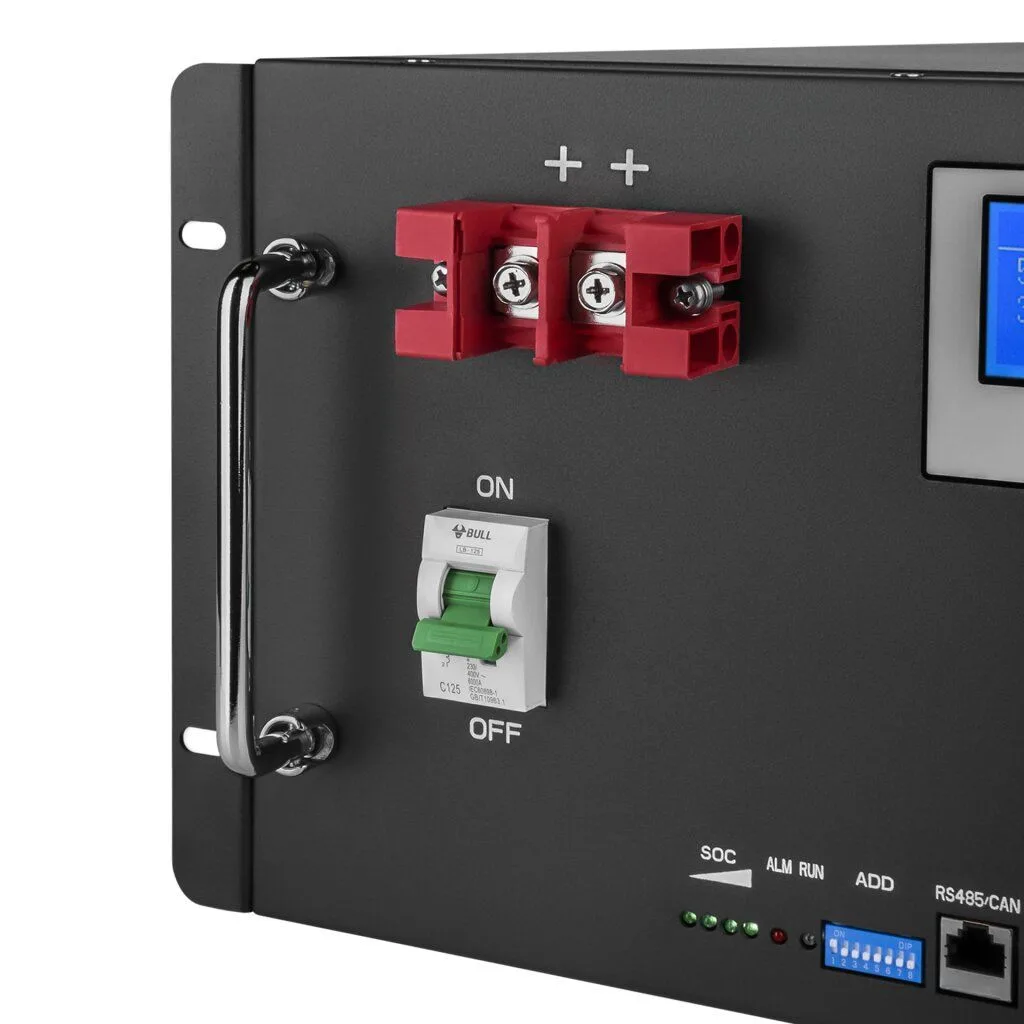 Акумулятор LP 100 Ah LiFePO4 48V (51,2V) - (5120Wh) (Smart BMS 100A) с LCD RM - Зображення 5